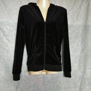 Sarah Johnson zip up jacket W/Hood Velvet Black